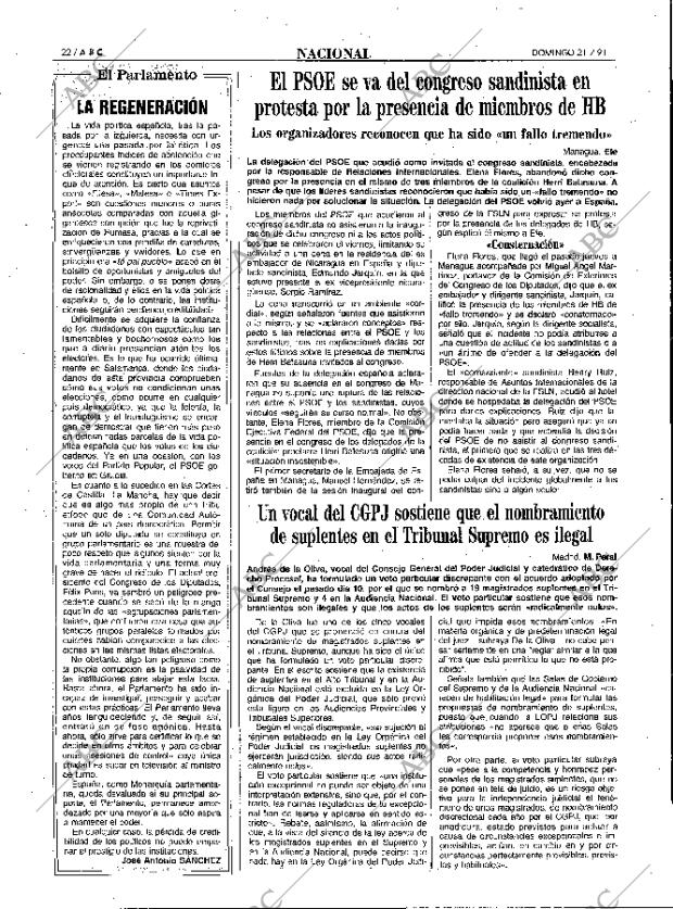 ABC MADRID 21-07-1991 página 22