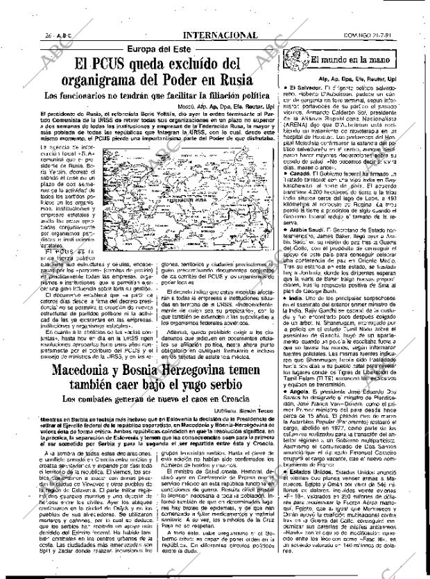 ABC MADRID 21-07-1991 página 26