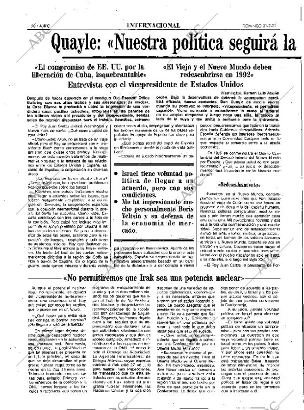 ABC MADRID 21-07-1991 página 28