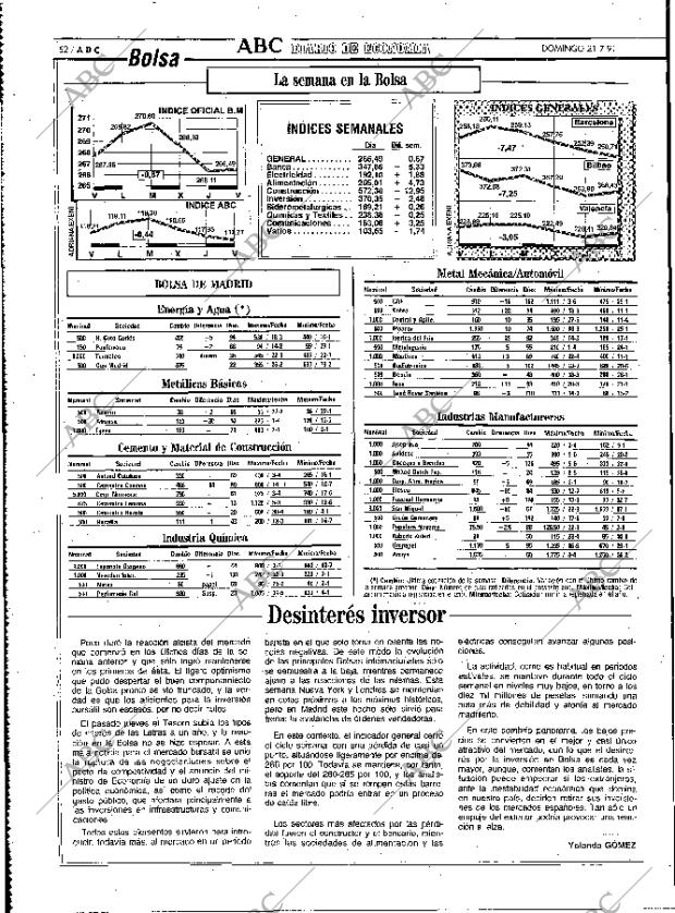 ABC MADRID 21-07-1991 página 52