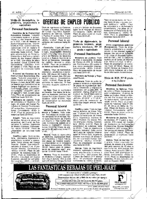 ABC MADRID 21-07-1991 página 60