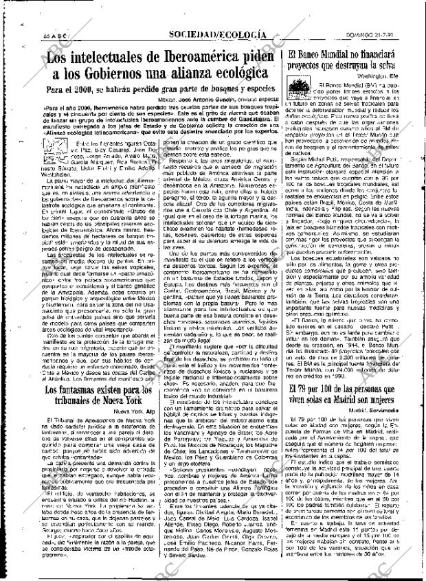 ABC MADRID 21-07-1991 página 66