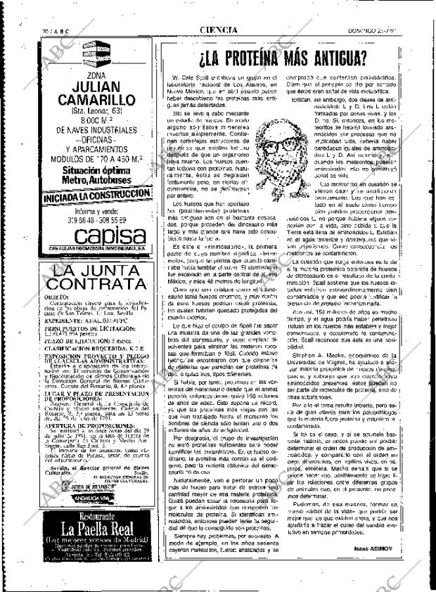 ABC MADRID 21-07-1991 página 70