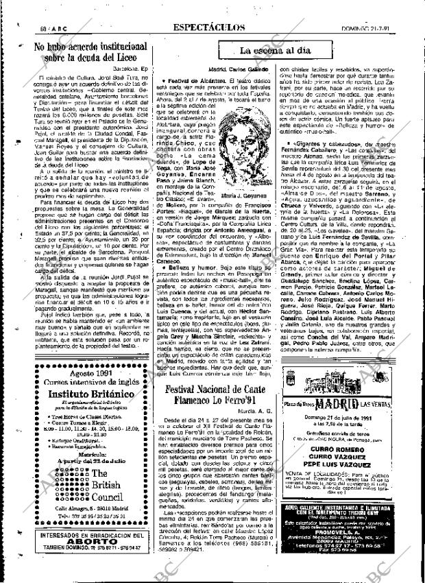 ABC MADRID 21-07-1991 página 88