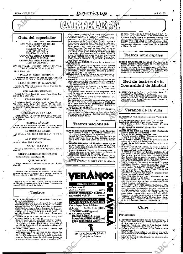 ABC MADRID 21-07-1991 página 89