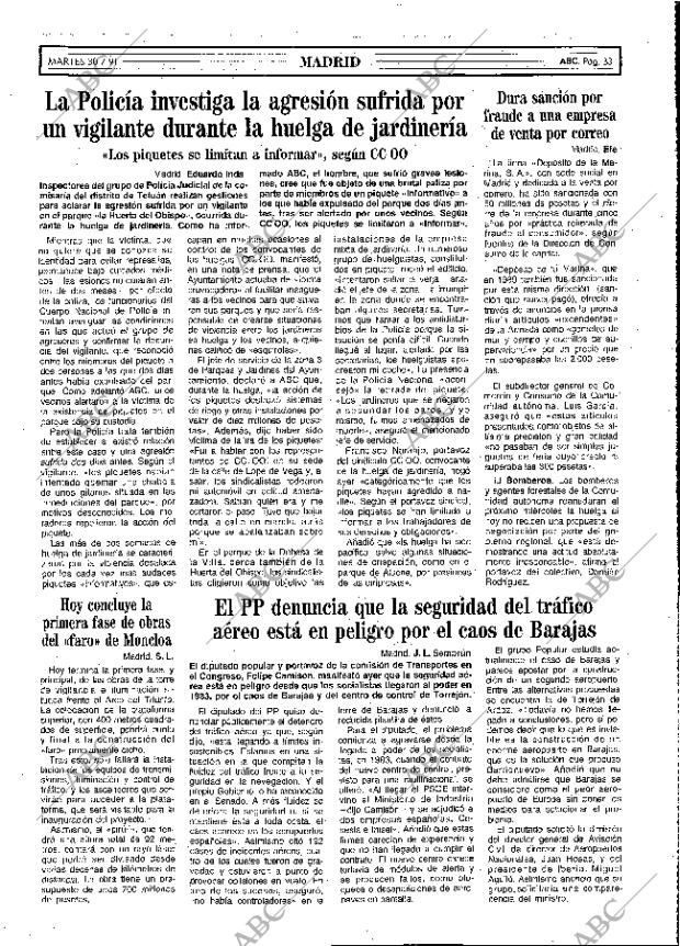 ABC MADRID 30-07-1991 página 33