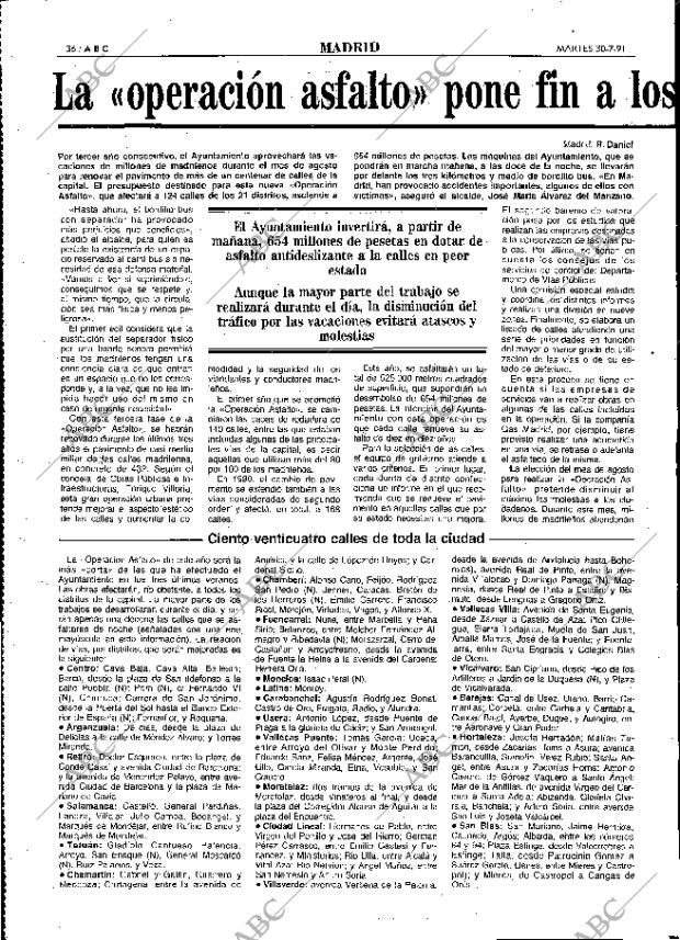 ABC MADRID 30-07-1991 página 36