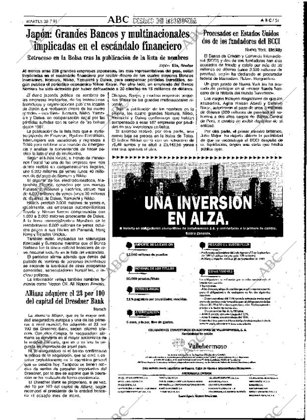 ABC MADRID 30-07-1991 página 51