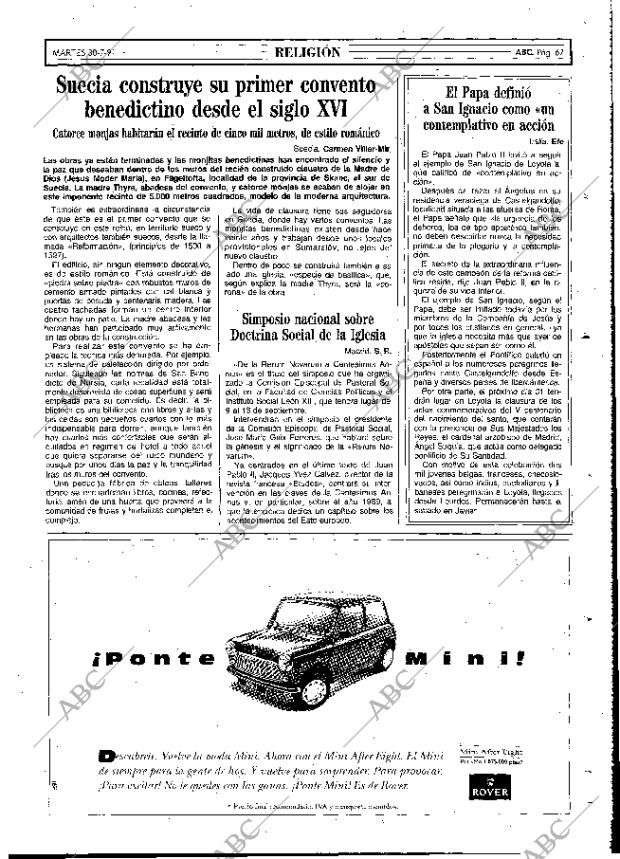 ABC MADRID 30-07-1991 página 67