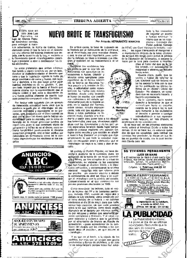 ABC MADRID 30-07-1991 página 72