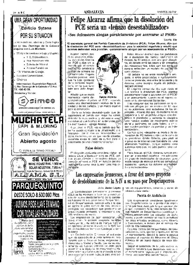 ABC SEVILLA 30-07-1991 página 34