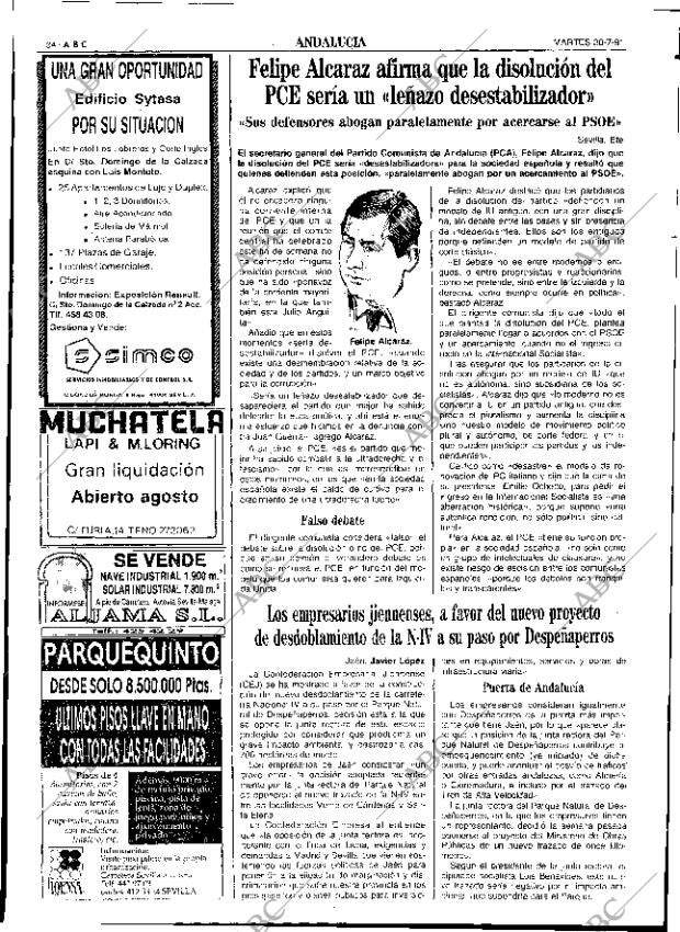 ABC SEVILLA 30-07-1991 página 34