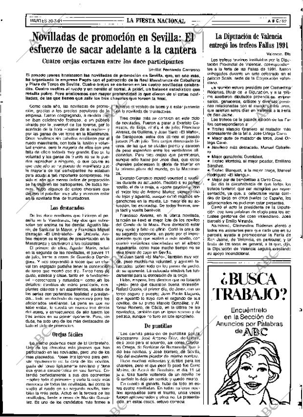 ABC SEVILLA 30-07-1991 página 69