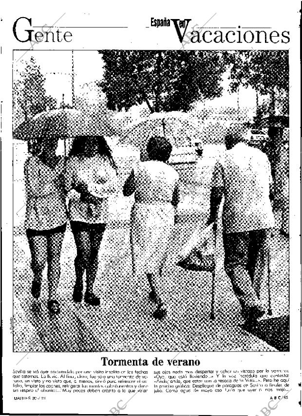 ABC SEVILLA 30-07-1991 página 85