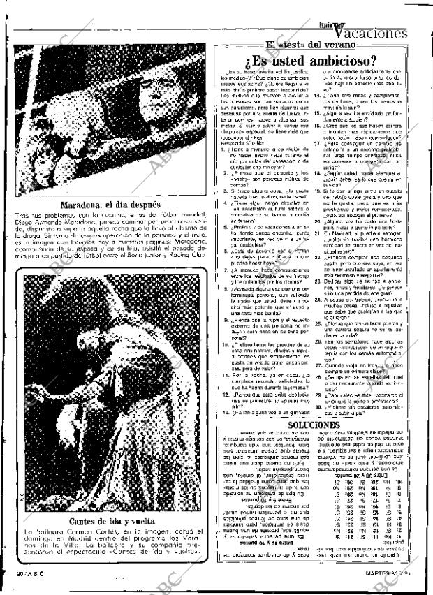 ABC SEVILLA 30-07-1991 página 90