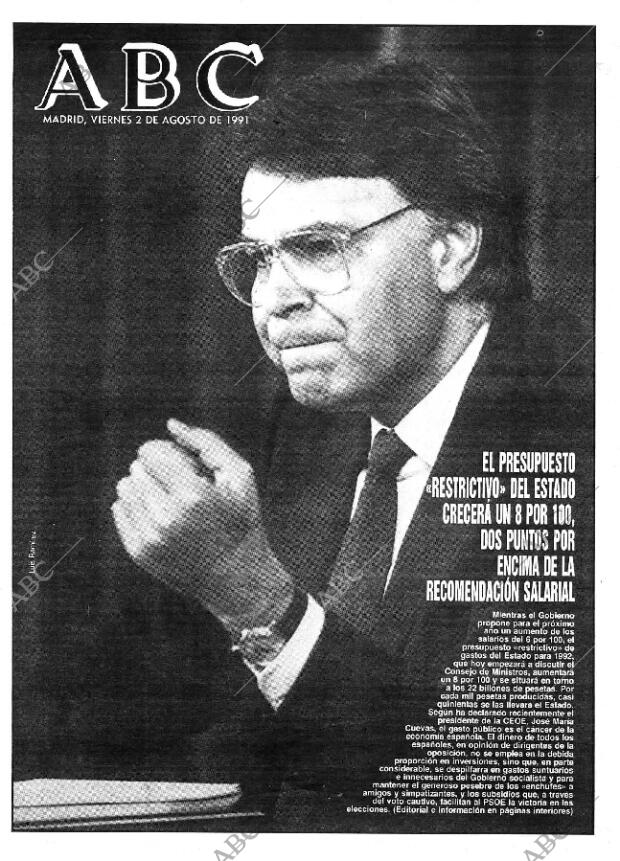 ABC MADRID 02-08-1991 página 1