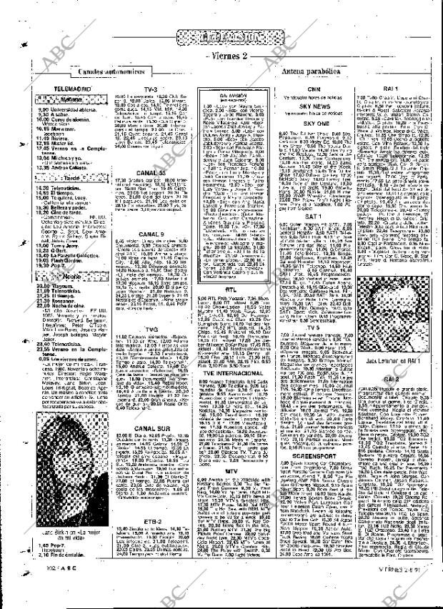 ABC MADRID 02-08-1991 página 102