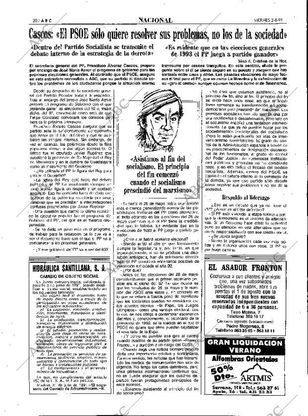 ABC MADRID 02-08-1991 página 20