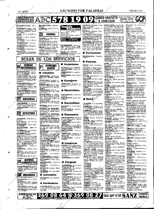 ABC MADRID 02-08-1991 página 92