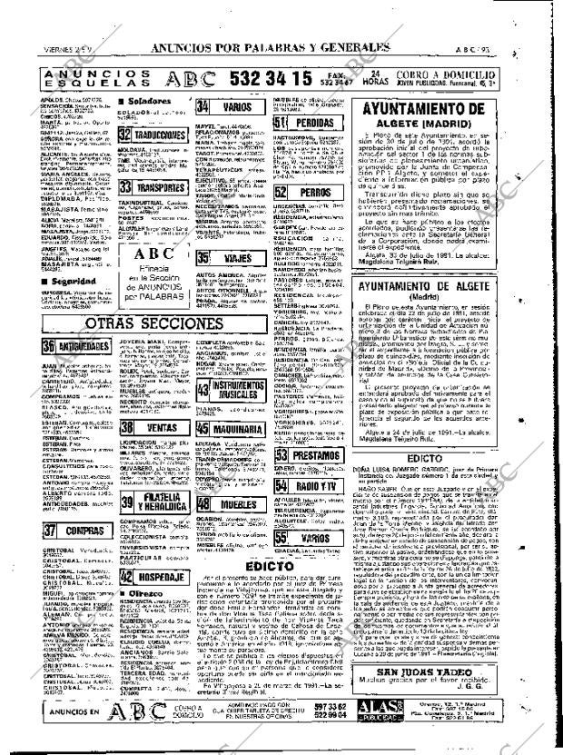 ABC MADRID 02-08-1991 página 93