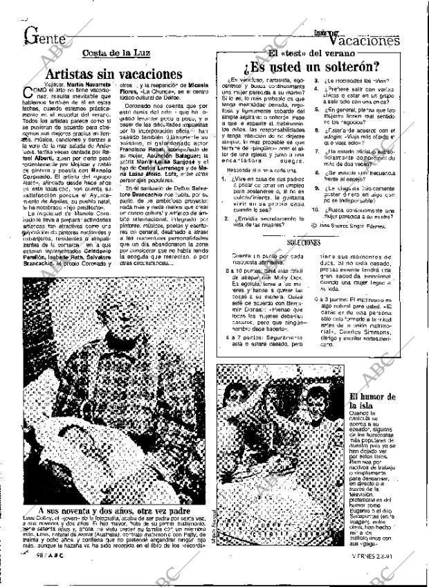ABC MADRID 02-08-1991 página 98