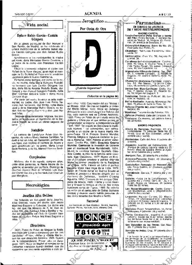 ABC MADRID 03-08-1991 página 33