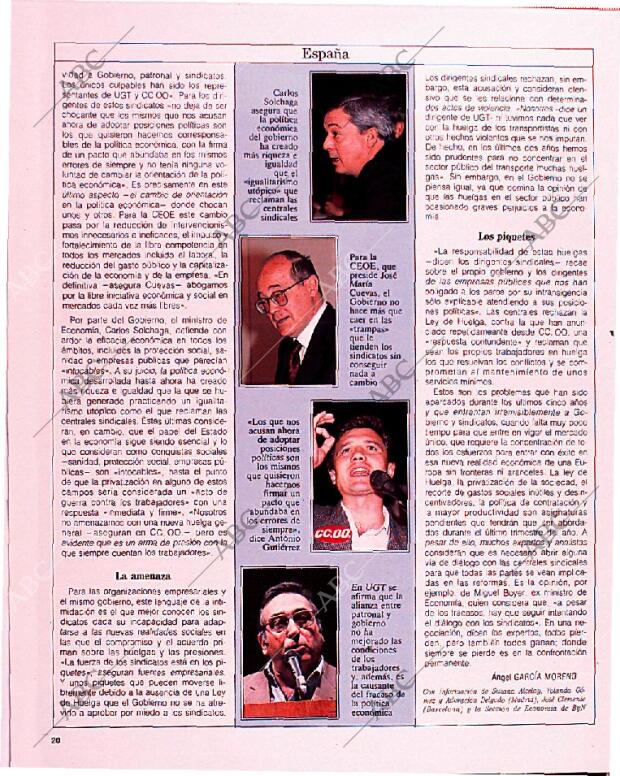 BLANCO Y NEGRO MADRID 04-08-1991 página 20