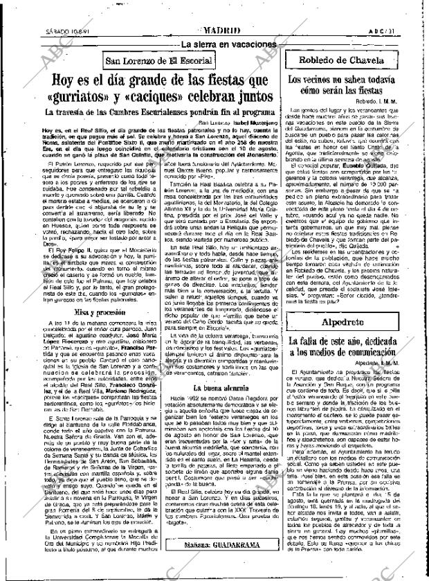 ABC MADRID 10-08-1991 página 31