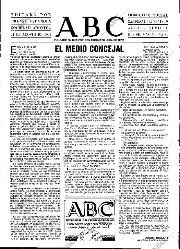 ABC SEVILLA 11-08-1991 página 3