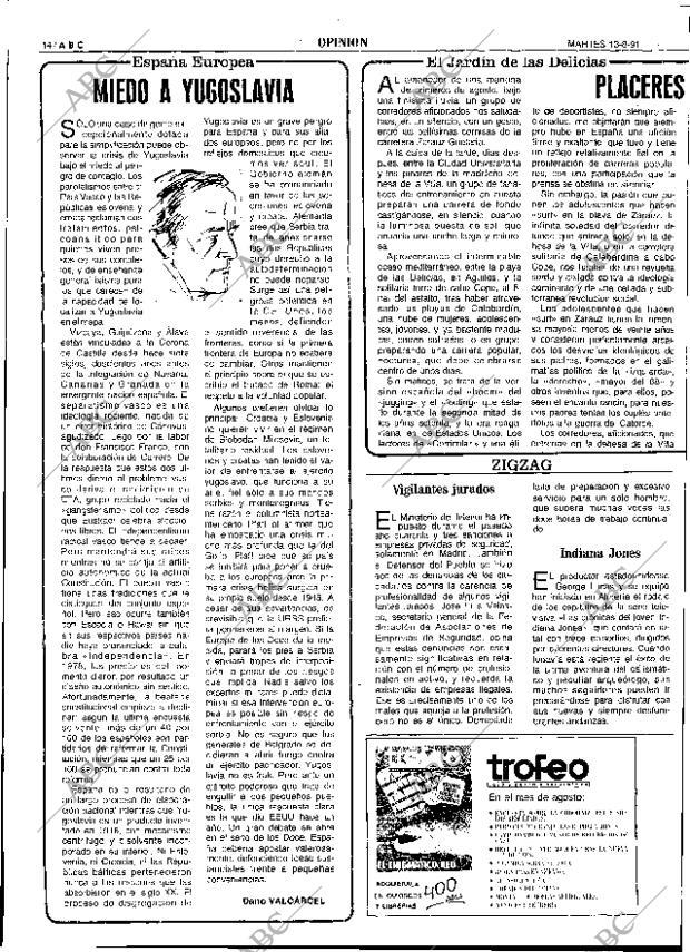 ABC SEVILLA 13-08-1991 página 14