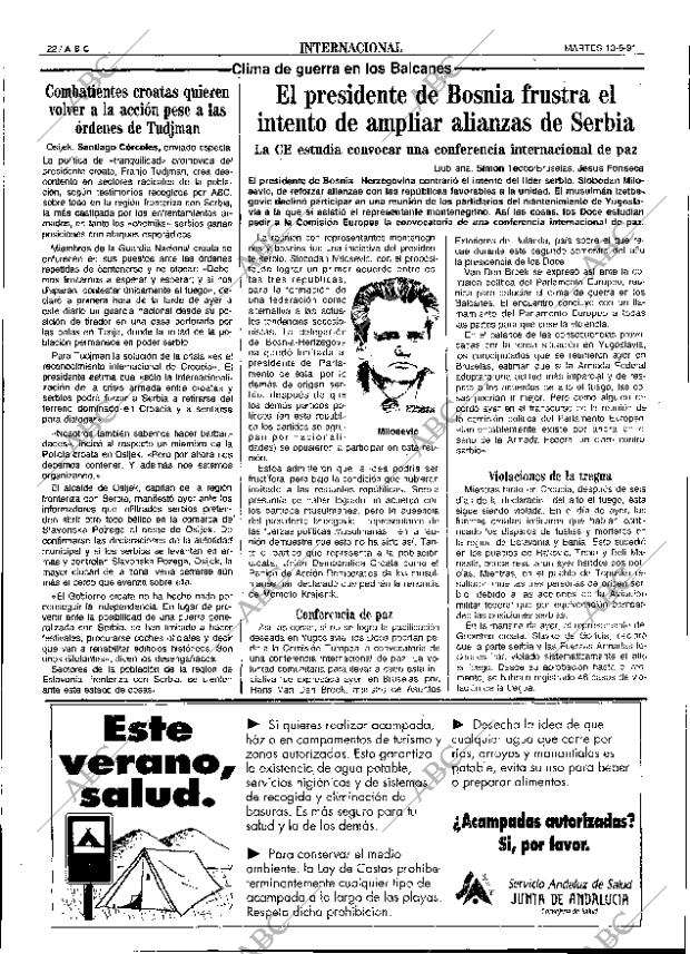 ABC SEVILLA 13-08-1991 página 22