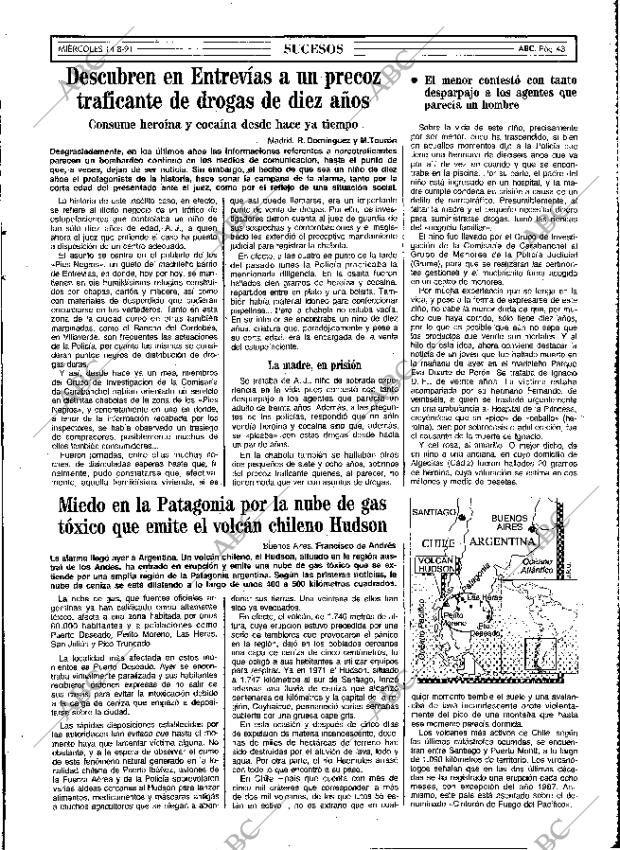 ABC MADRID 14-08-1991 página 43