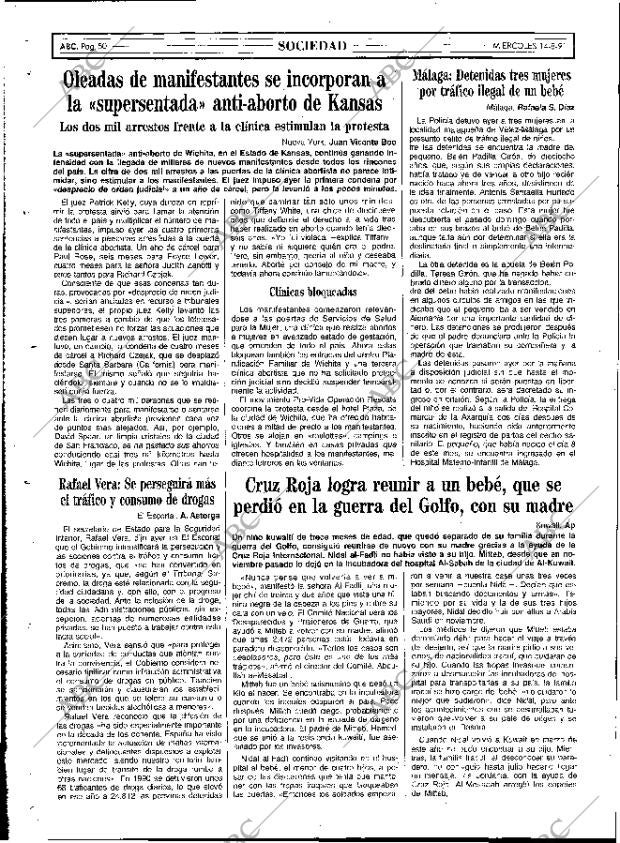 ABC MADRID 14-08-1991 página 50