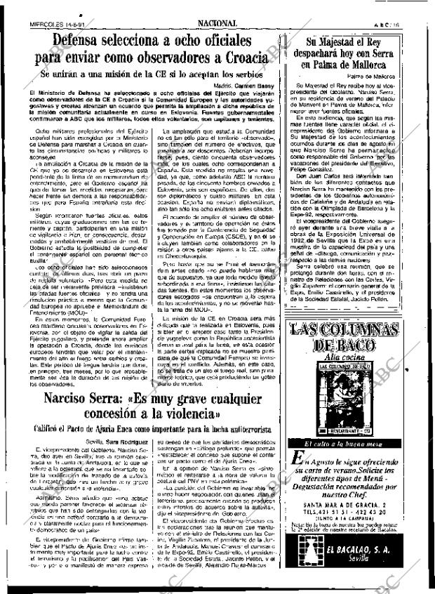 ABC SEVILLA 14-08-1991 página 19