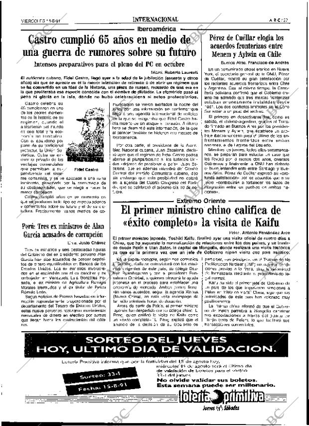 ABC SEVILLA 14-08-1991 página 27