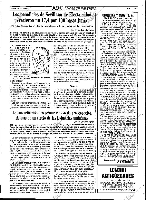 ABC SEVILLA 14-08-1991 página 49