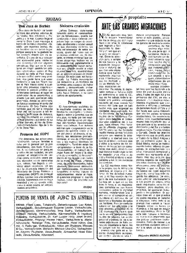 ABC MADRID 15-08-1991 página 17