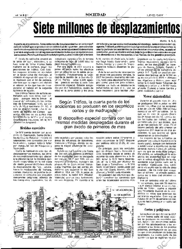 ABC MADRID 15-08-1991 página 44
