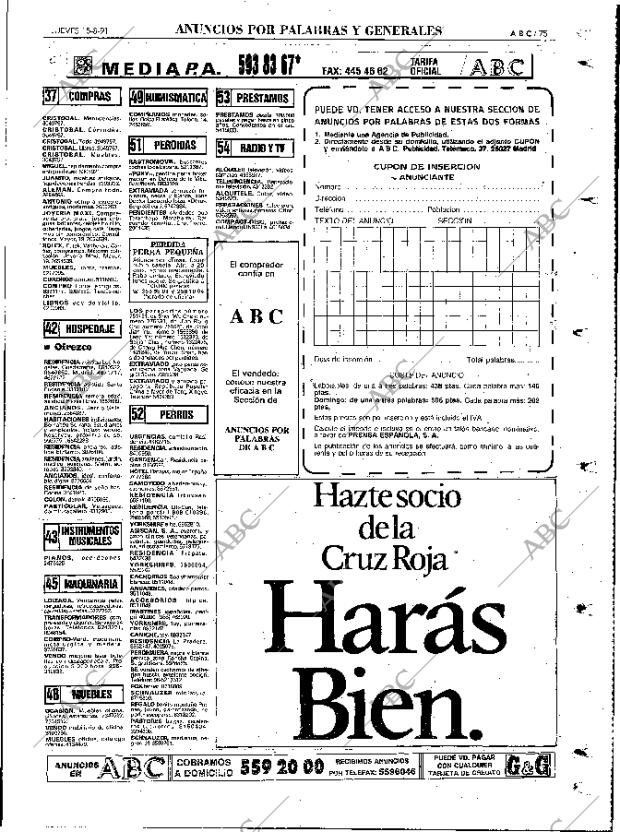 ABC MADRID 15-08-1991 página 75