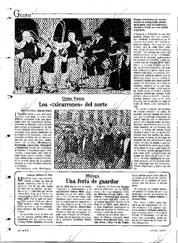 ABC MADRID 15-08-1991 página 80