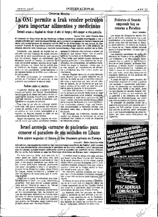 ABC MADRID 16-08-1991 página 23
