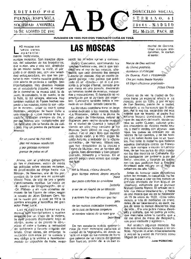 ABC MADRID 16-08-1991 página 3