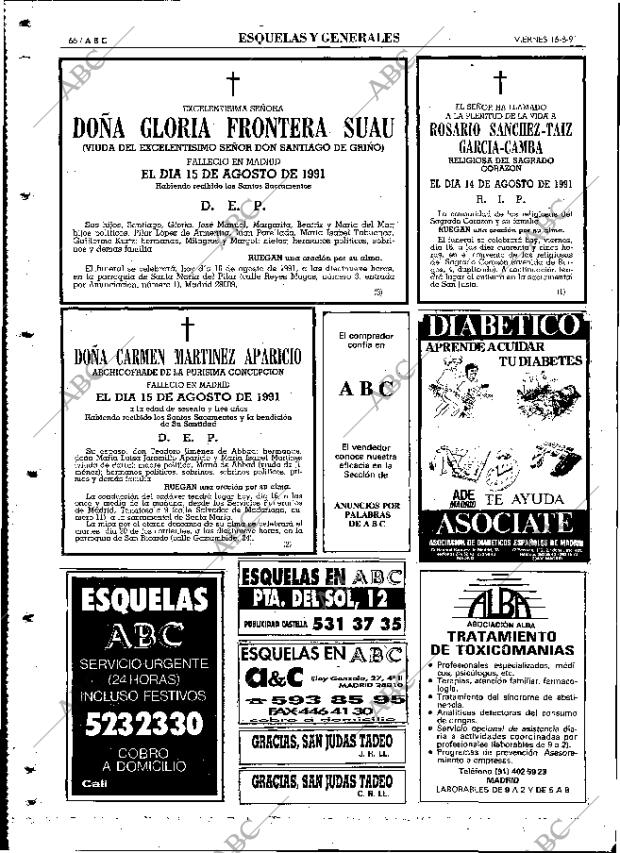 ABC MADRID 16-08-1991 página 66