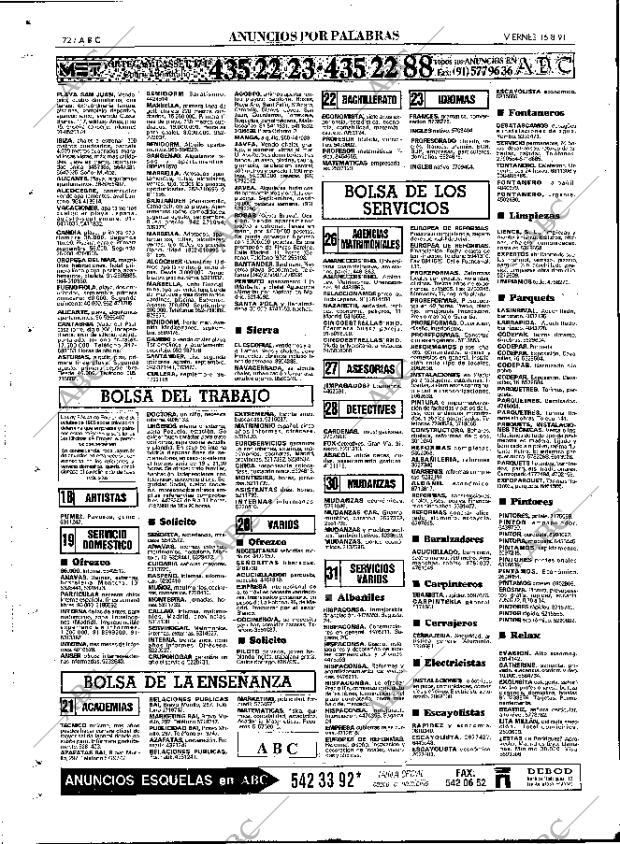 ABC MADRID 16-08-1991 página 72
