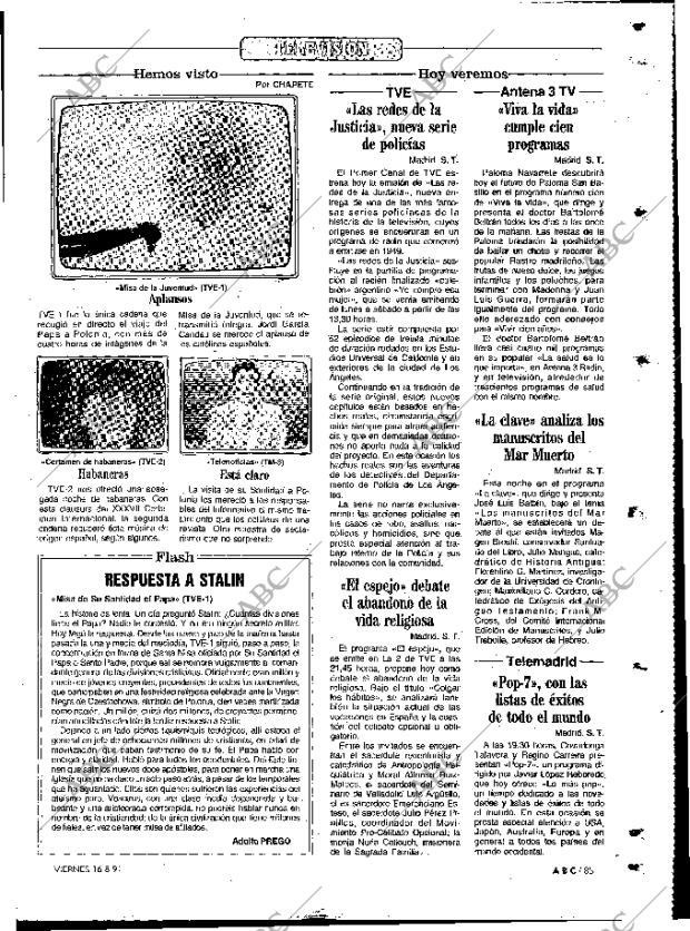 ABC MADRID 16-08-1991 página 85