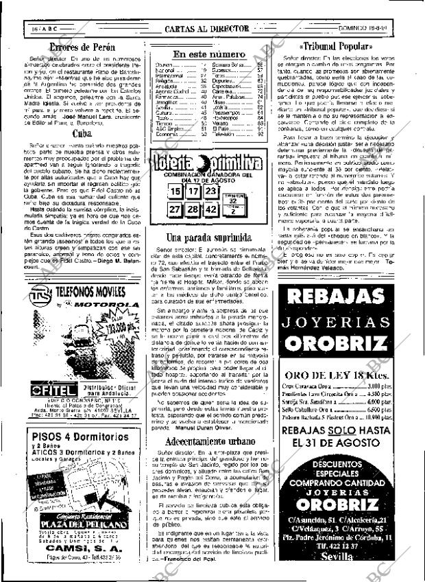 ABC SEVILLA 18-08-1991 página 16