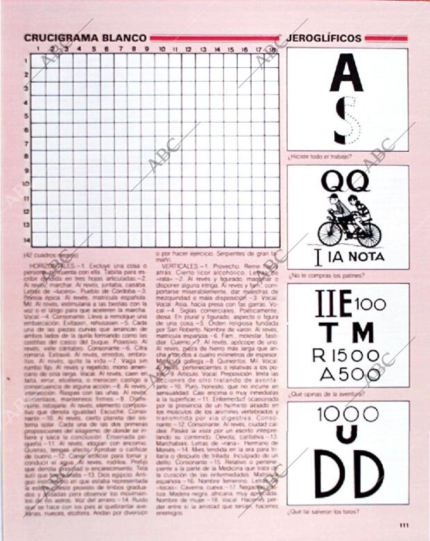 BLANCO Y NEGRO MADRID 18-08-1991 página 111