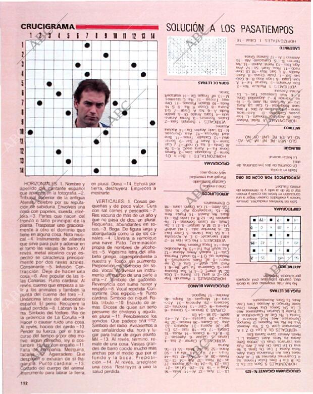 BLANCO Y NEGRO MADRID 18-08-1991 página 112