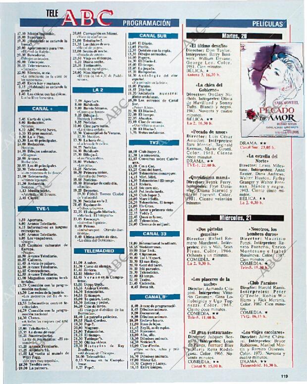 BLANCO Y NEGRO MADRID 18-08-1991 página 119