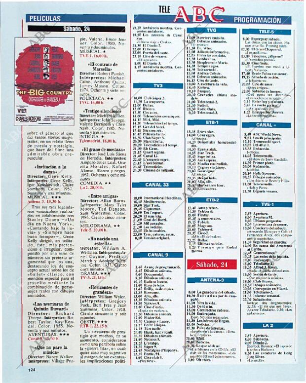 BLANCO Y NEGRO MADRID 18-08-1991 página 124